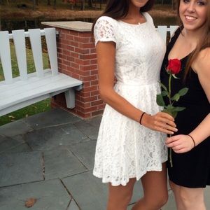 White lace dress